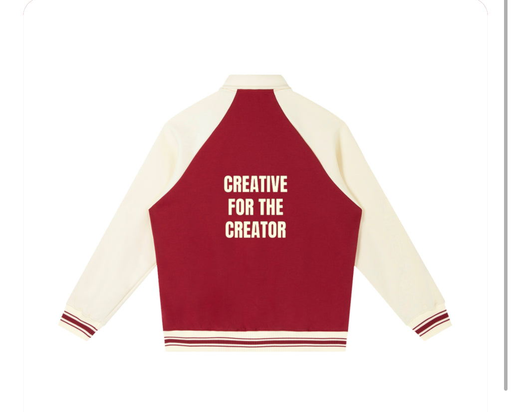 "Creative For The Creator" Baseball Jacket