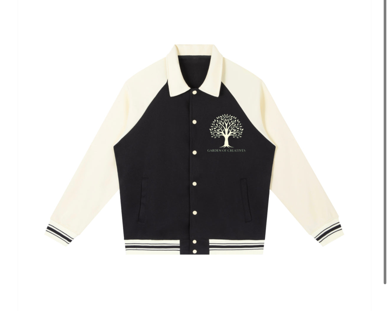 "Creative For The Creator" Baseball Jacket